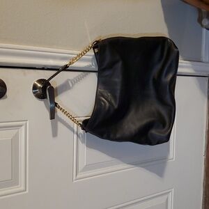 ANTONIO MELANI Large black Leather Hobo Handbag